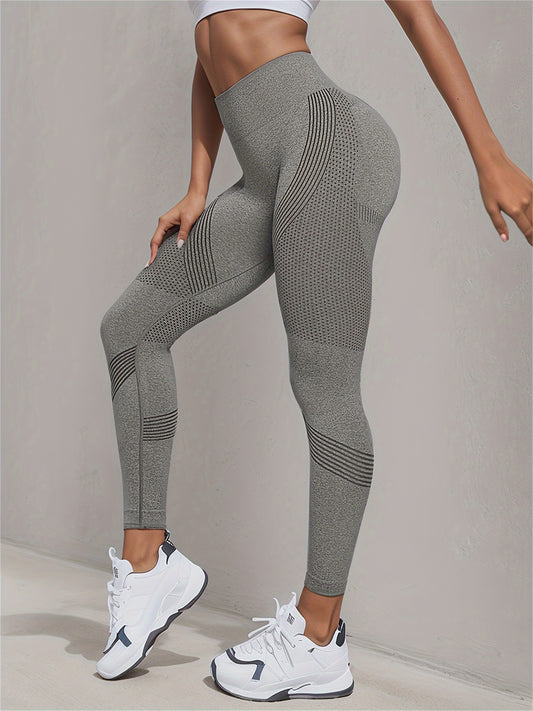 Leggings de sport à séchage rapide très extensibles  Pantalon serré respirant pour le yoga, la course à pied et la gym pour femmes  Vêtements de sport pour le lifting des hanches