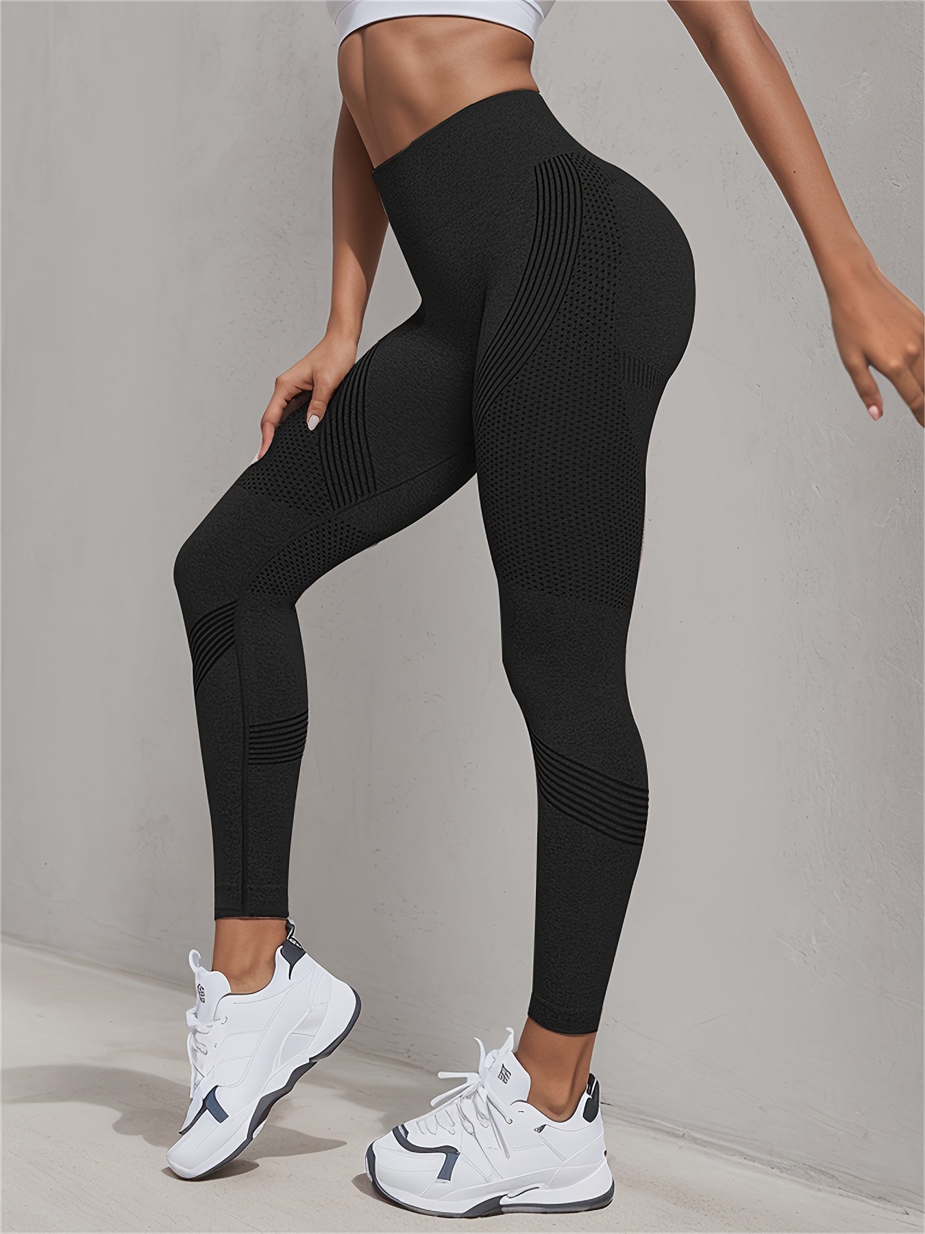 Leggings de sport à séchage rapide très extensibles  Pantalon serré respirant pour le yoga, la course à pied et la gym pour femmes  Vêtements de sport pour le lifting des hanches