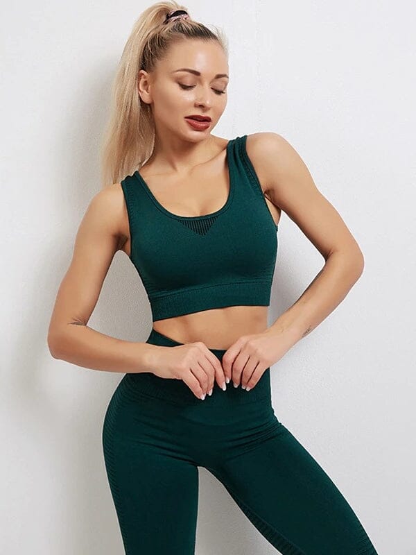 Ensemble Sport Sans Couture, Legging et Brassière