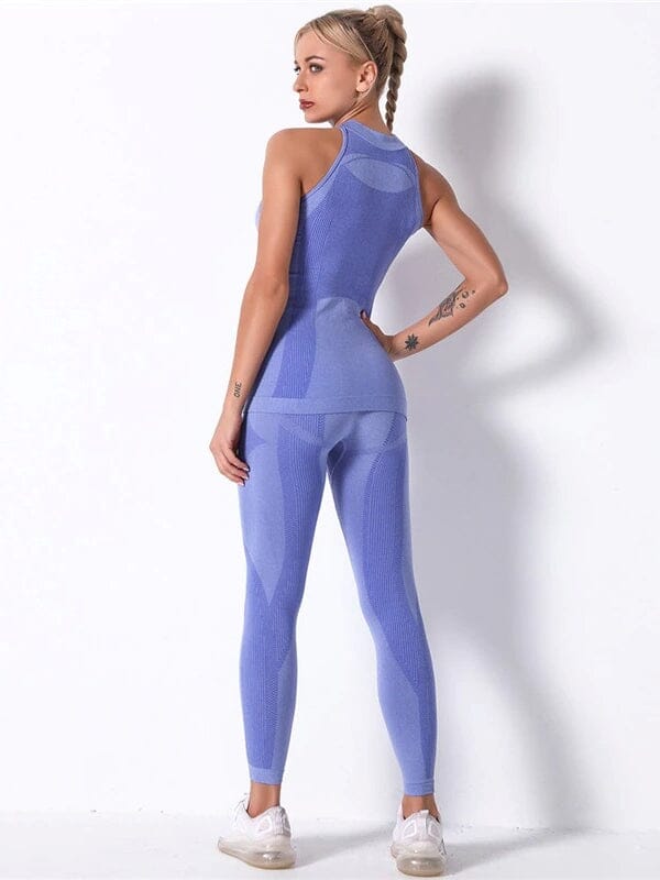 Ensemble Sport Sans Couture Legging et Top - KindyFit