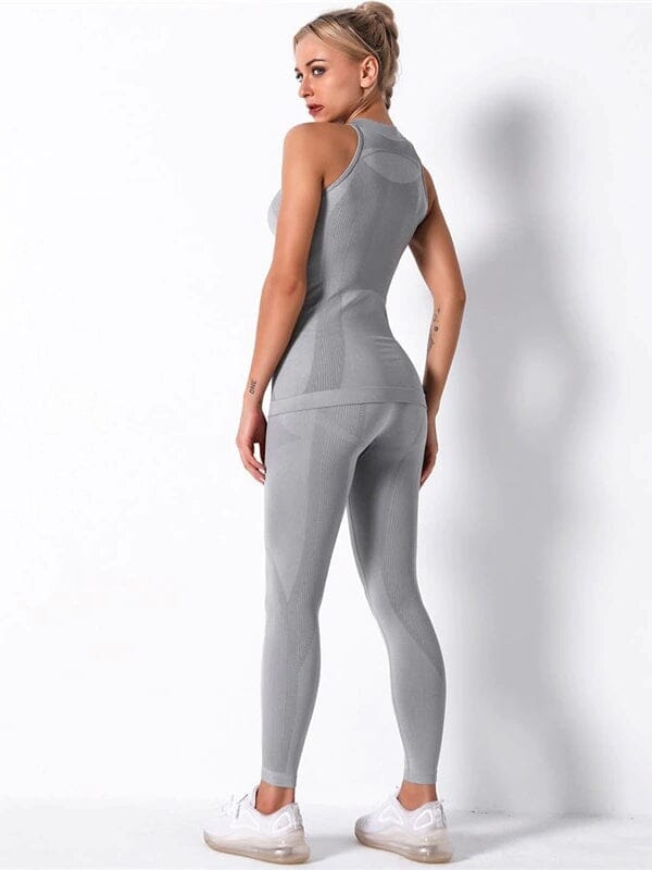 Ensemble Sport Sans Couture Legging et Top - KindyFit