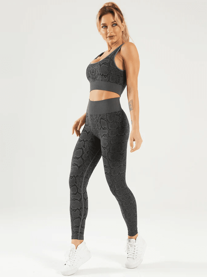 Ensemble Sport Serpent, Legging et Soutien-Gorge