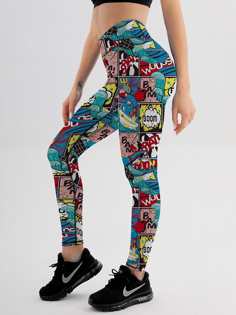 Legging Bande Dessinée Imprimé