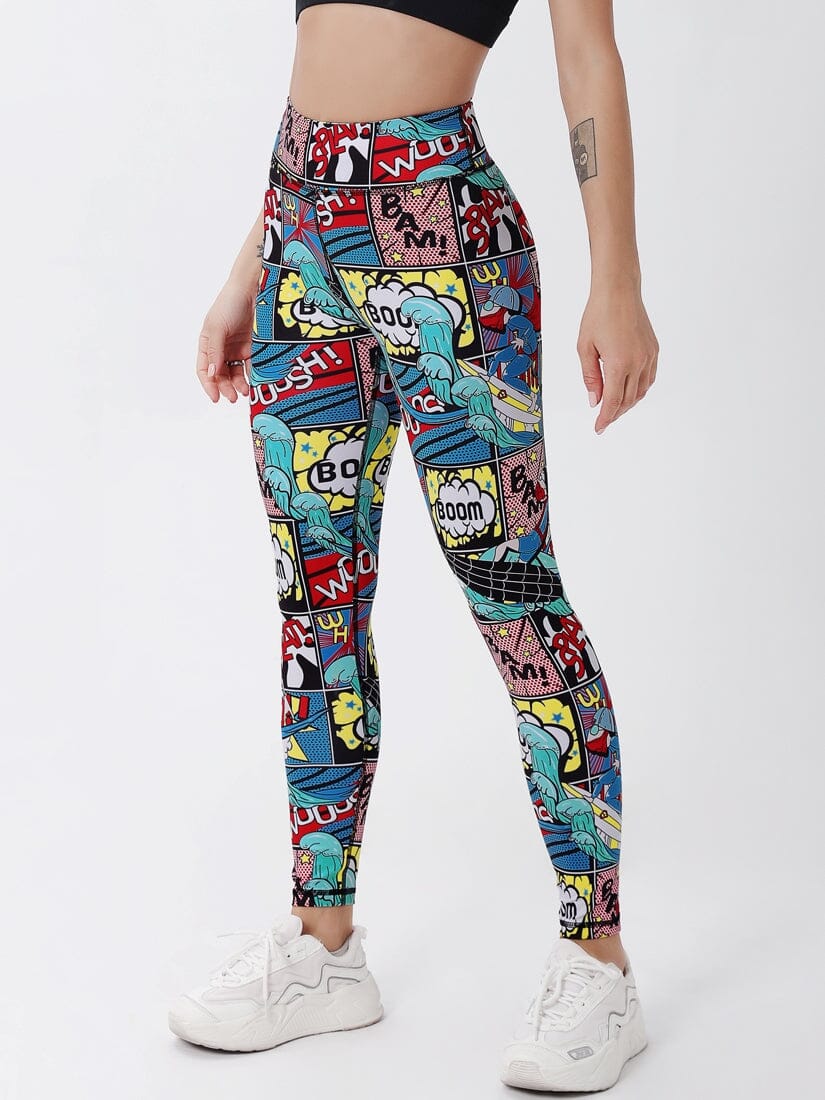 Legging Bande Dessinée Imprimé