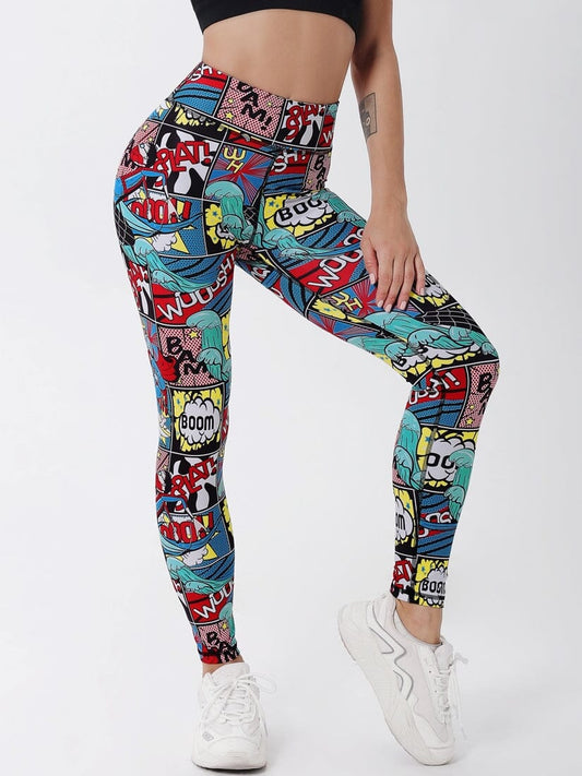 Legging Bande Dessinée Imprimé