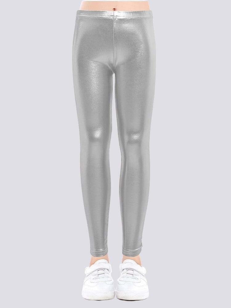 Legging Brillant Simili Cuir Fille