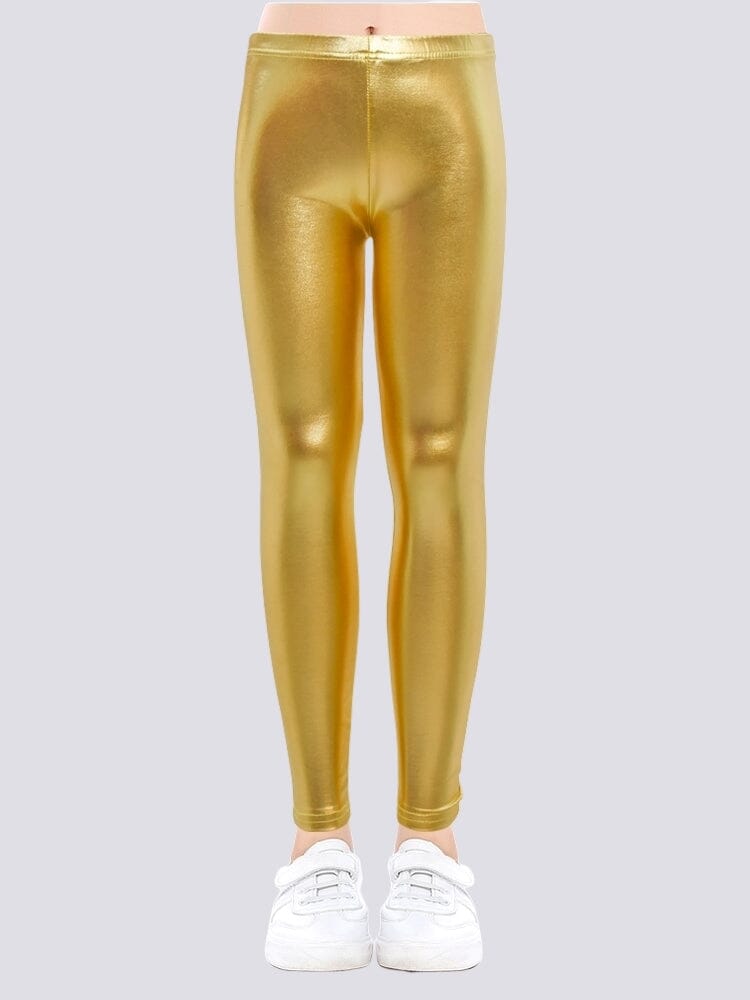 Legging Brillant Simili Cuir Fille