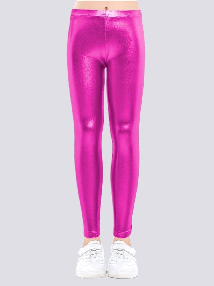 Legging Brillant Simili Cuir Fille