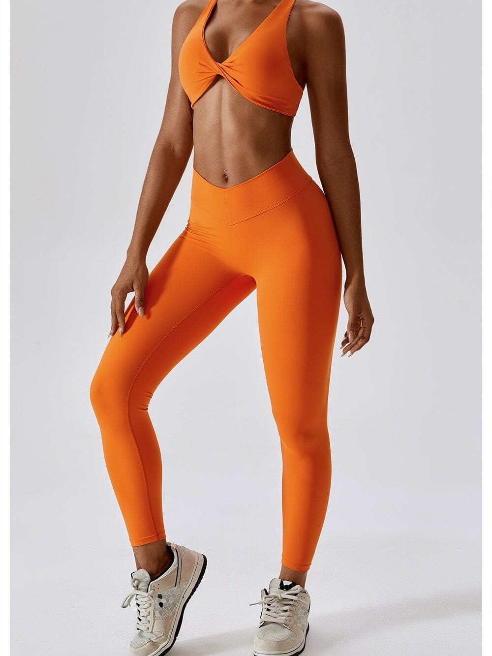 Legging Ceinture Vente Plat Push Up (Sans Couture)