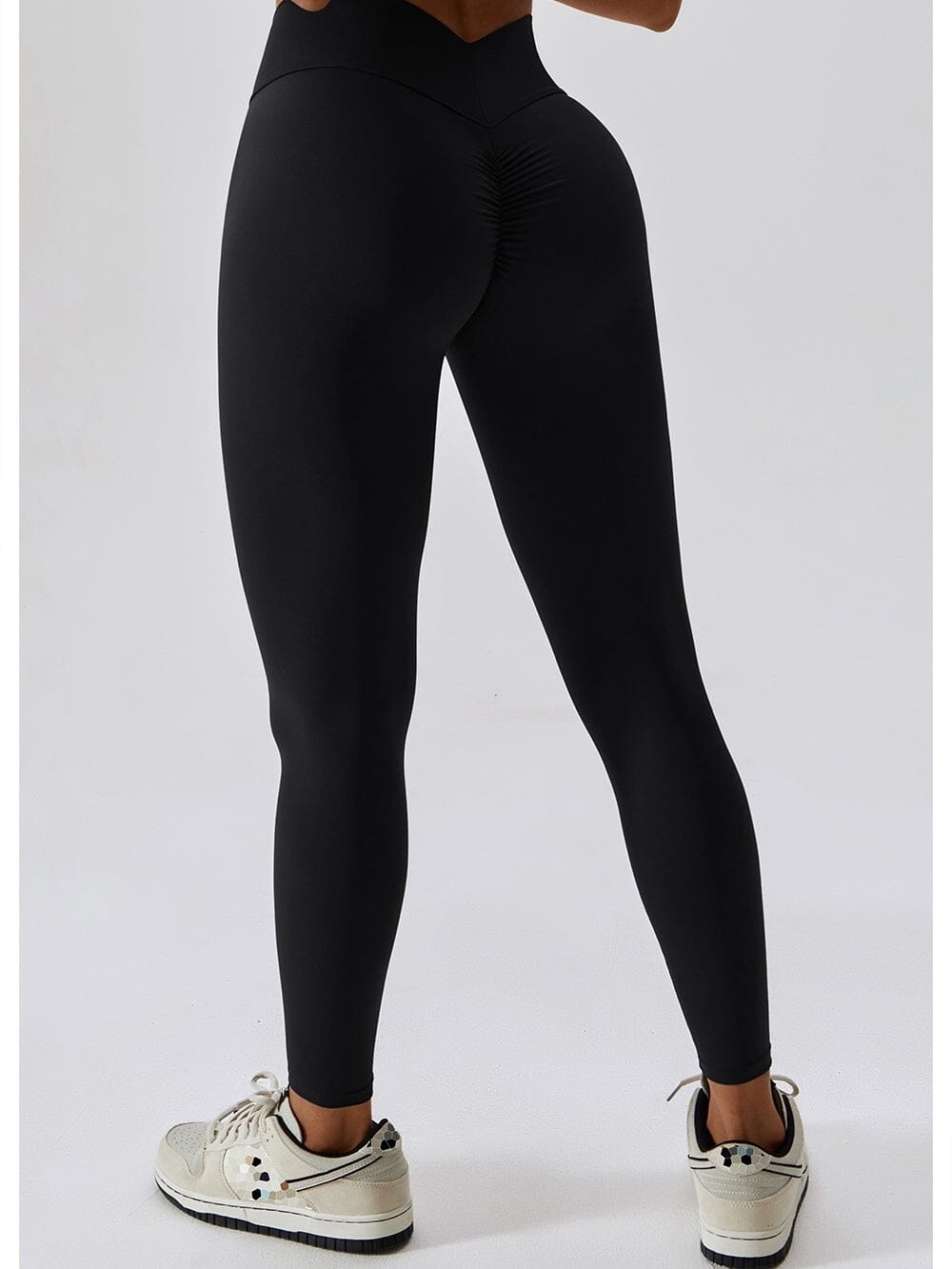 Legging Ceinture Vente Plat Push Up (Sans Couture)