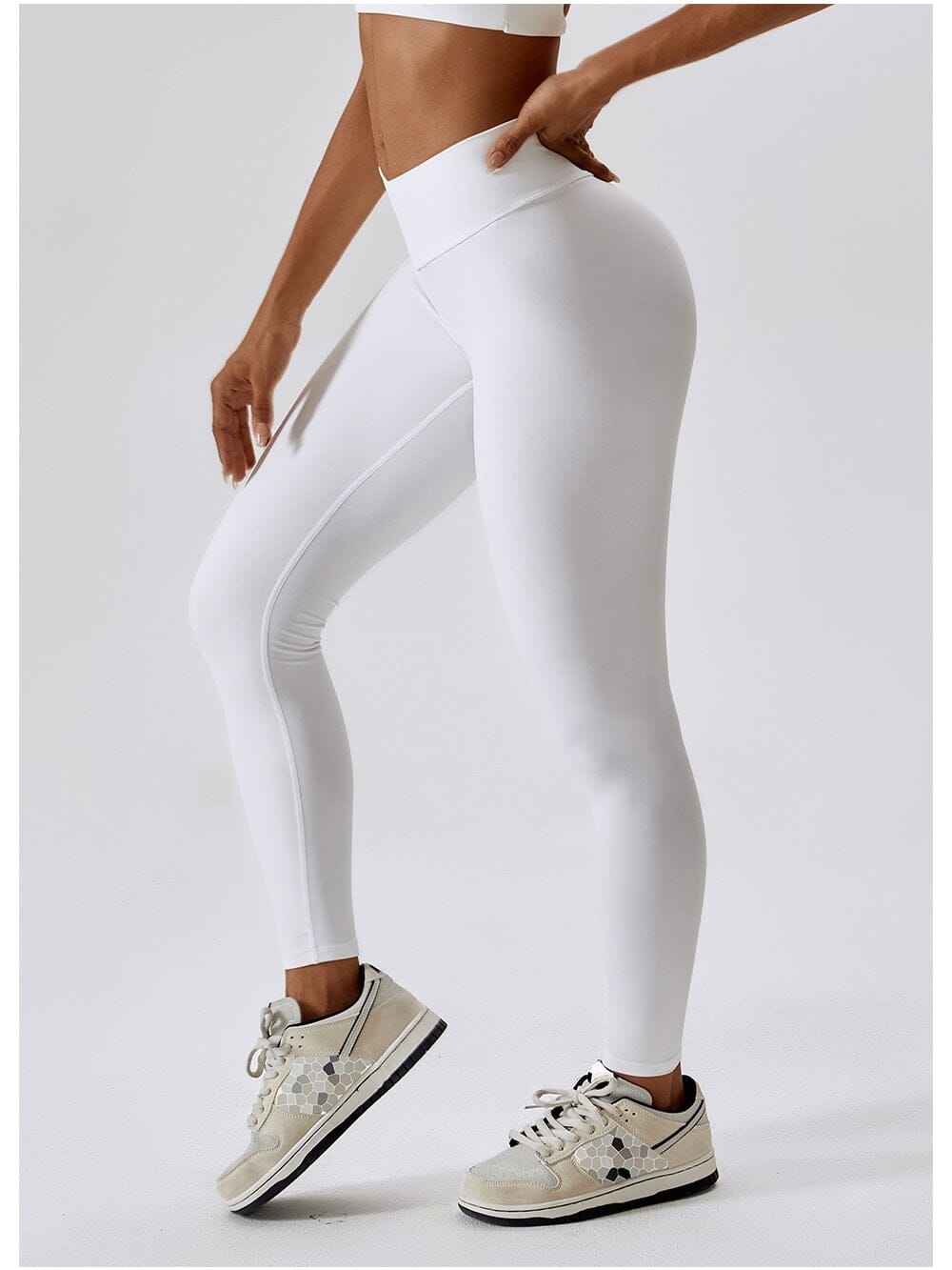 Legging Ceinture Vente Plat Push Up (Sans Couture)