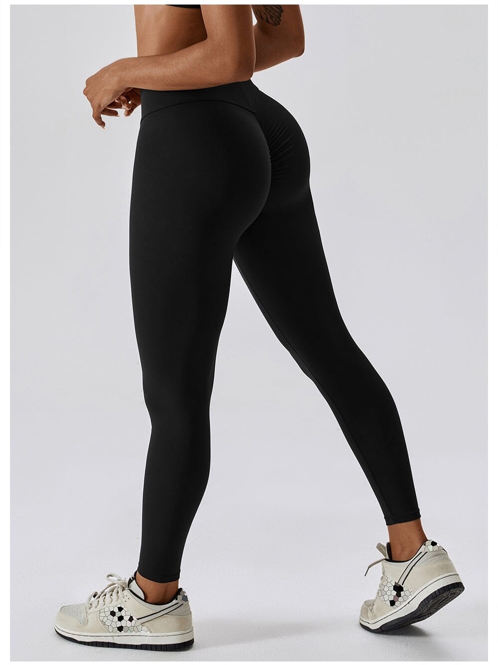 Legging Ceinture Vente Plat Push Up (Sans Couture)