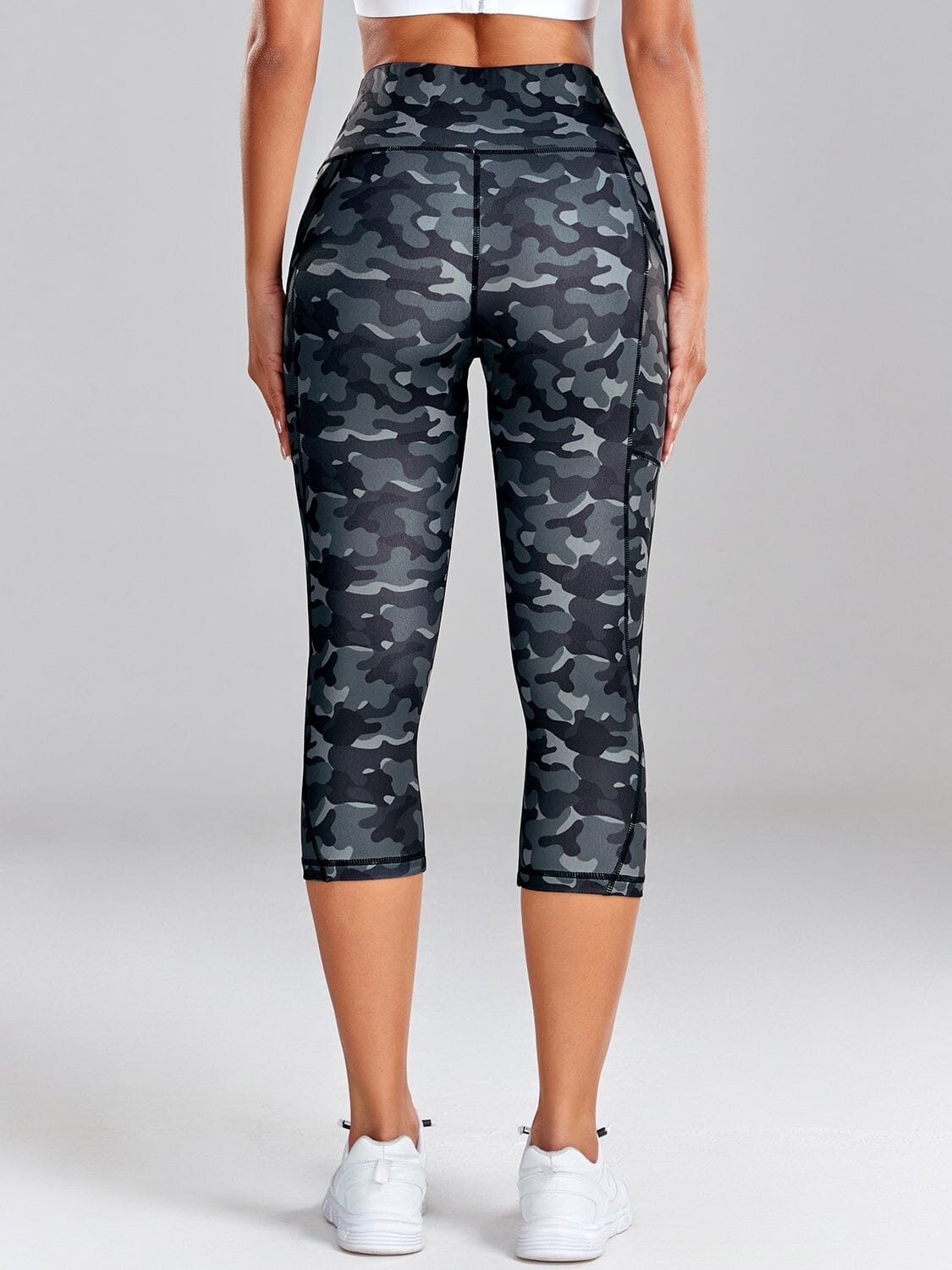 Legging Court Camouflage Poche