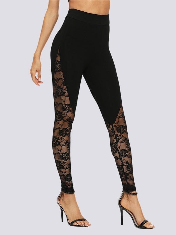 Legging Dentelle Noir