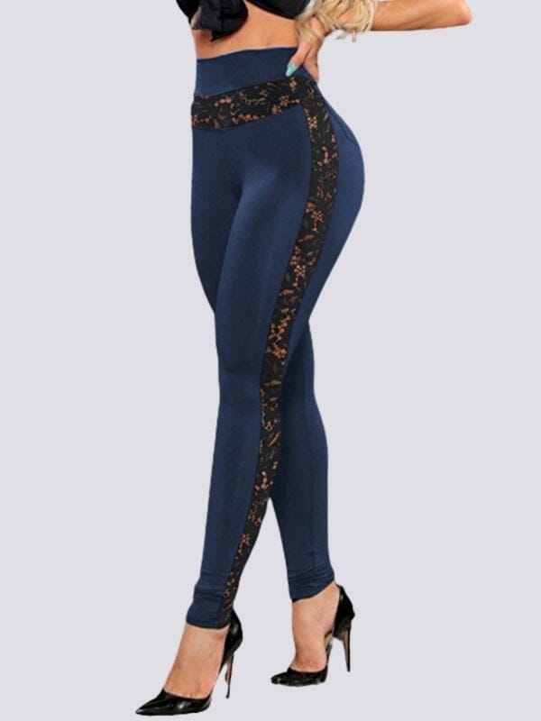 Legging Dentelle Taille Haute