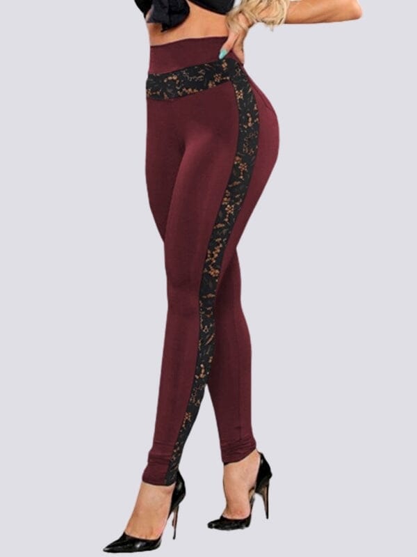 Legging Dentelle Taille Haute