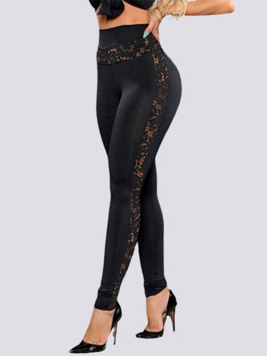 Legging Dentelle Taille Haute