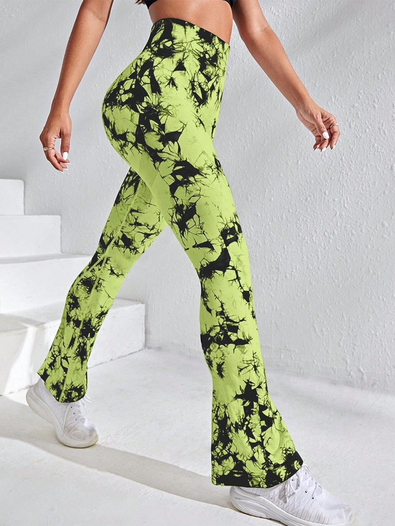 Legging Évasé Imprimé Tie Dye