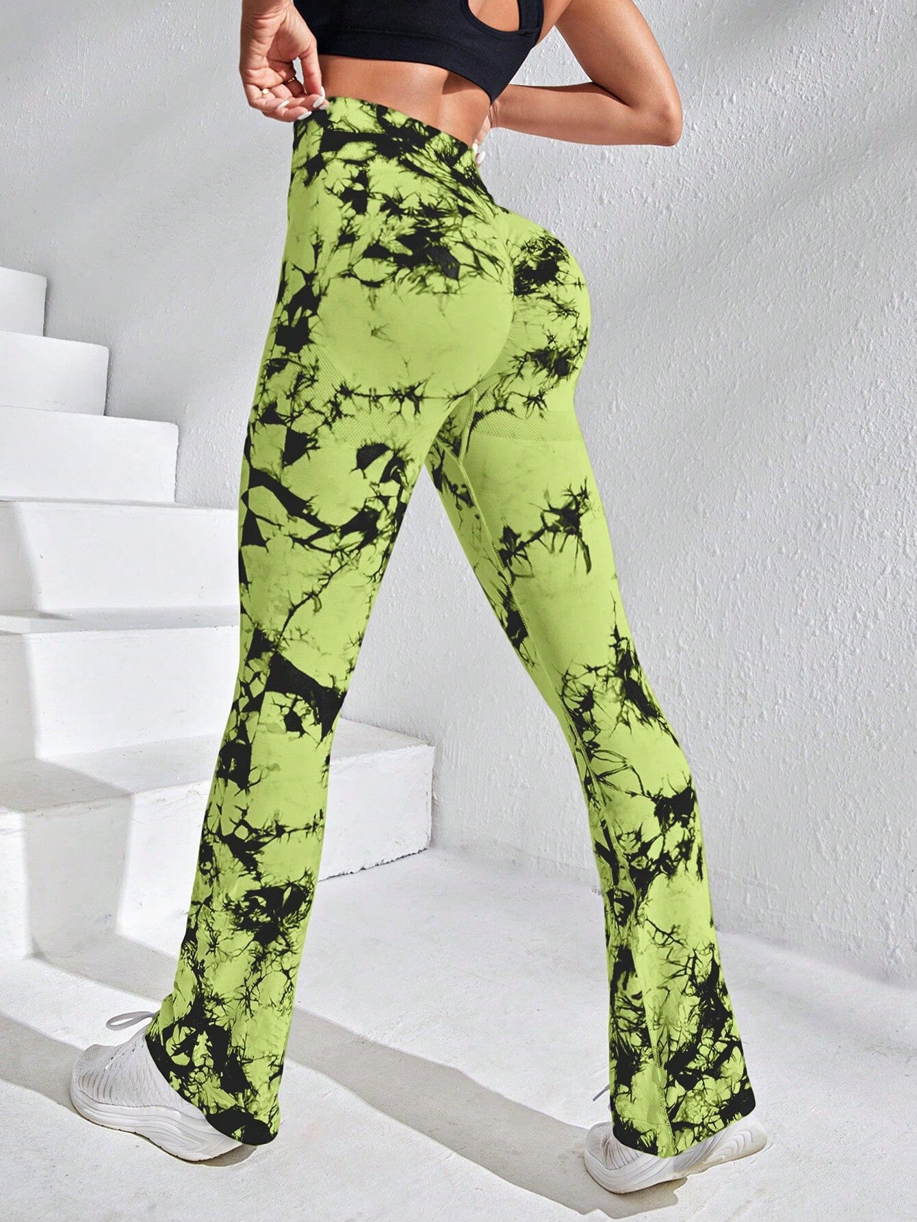 Legging Évasé Imprimé Tie Dye