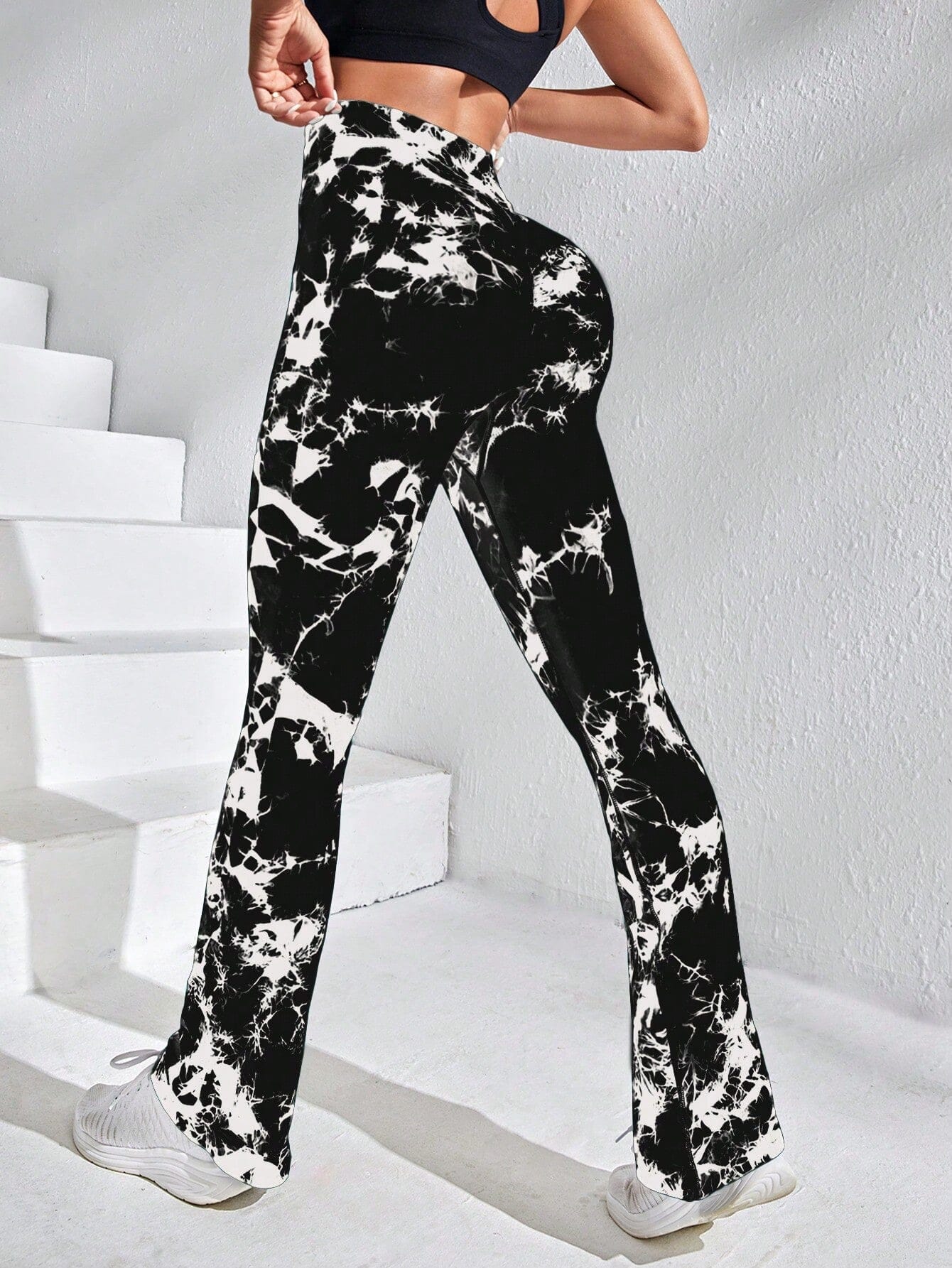 Legging Évasé Imprimé Tie Dye