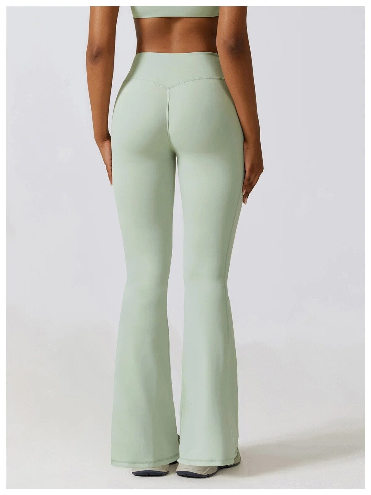 Legging Évasé Taille Croisée Sans Couture (Poche)