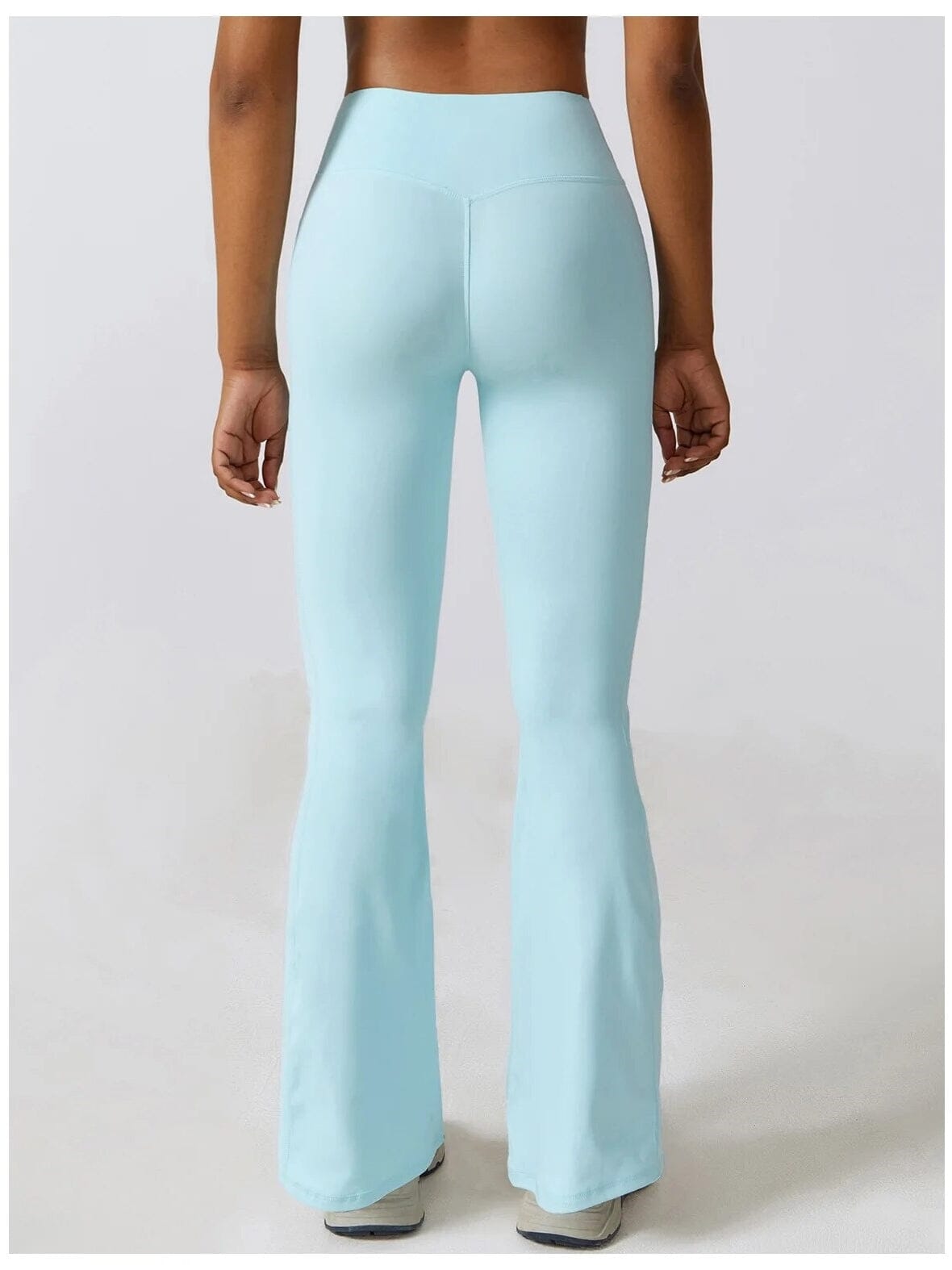 Legging Évasé Taille Croisée Sans Couture (Poche)