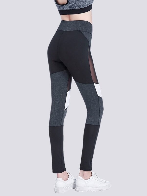 Legging Gris Chiné et Noir