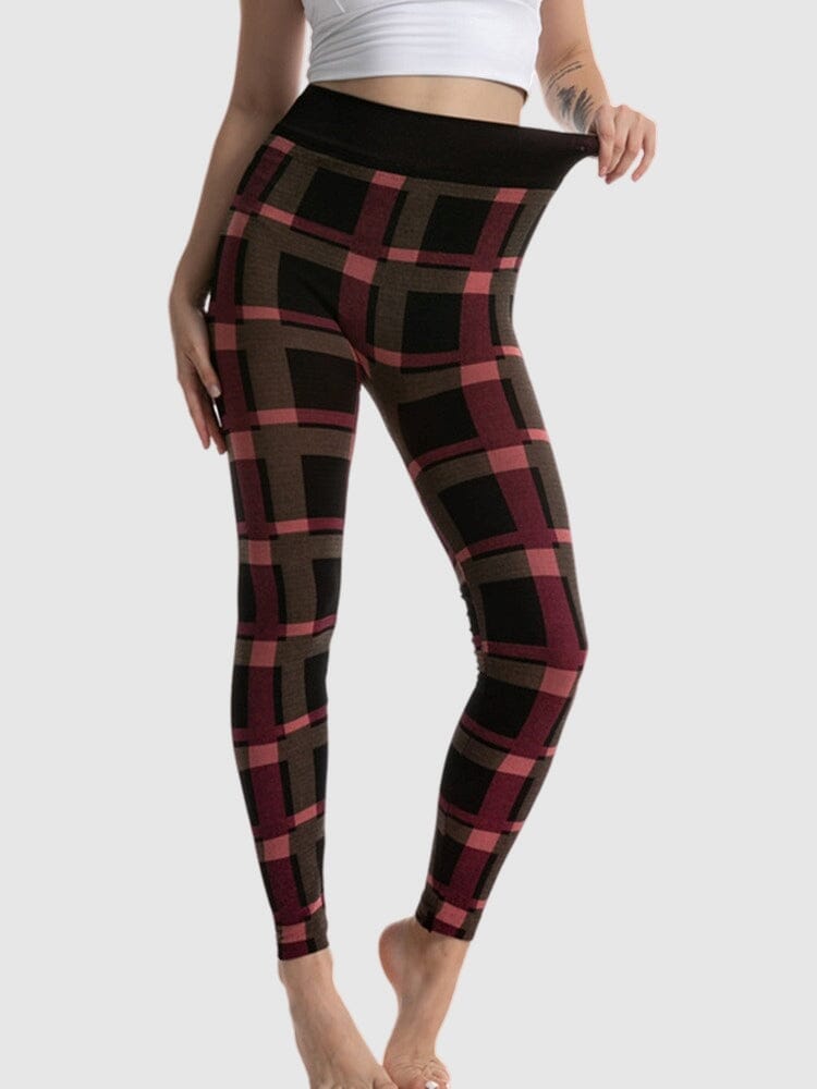 Legging Imprimé Carreaux