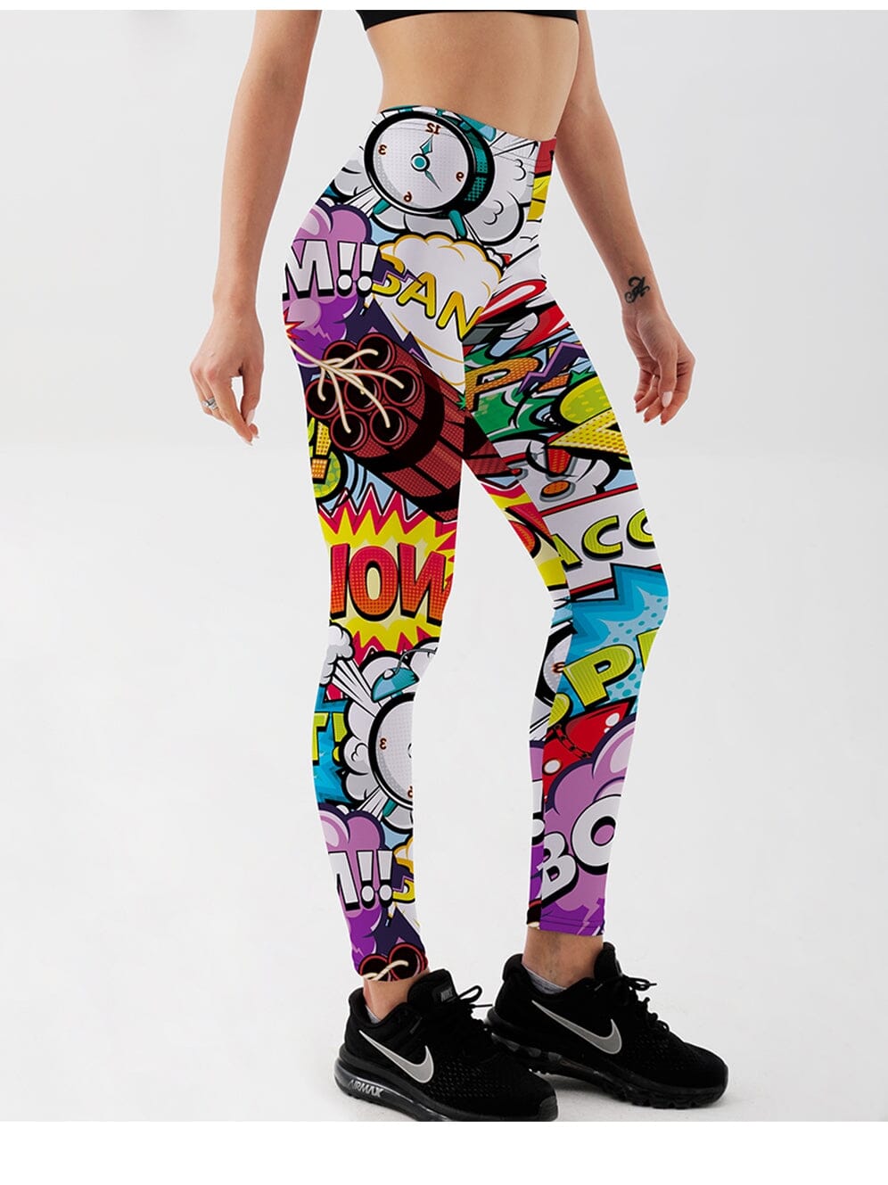 Legging Imprimé Cartoon Super Héro