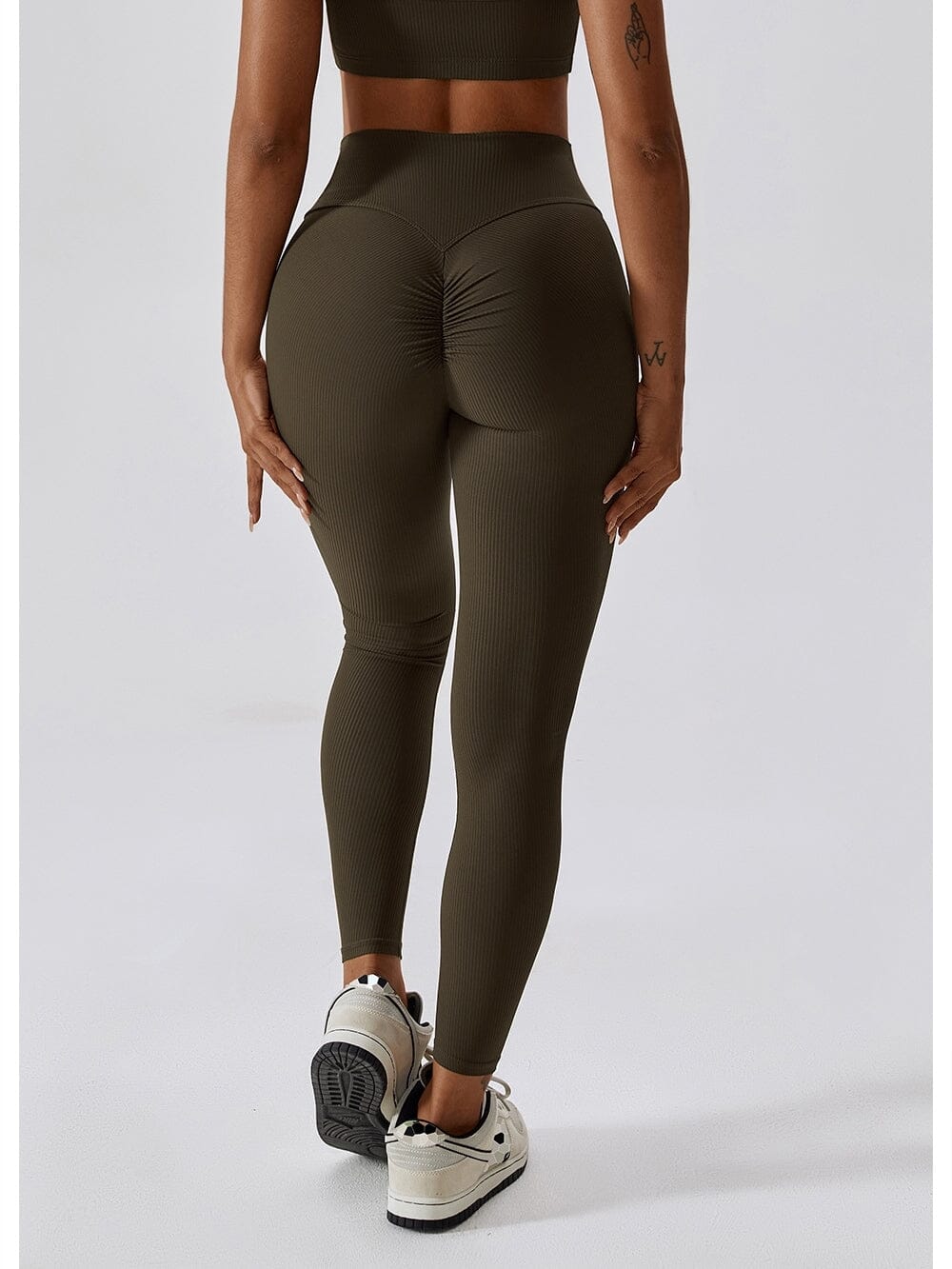 Legging Long Côtelé Push Up Sport