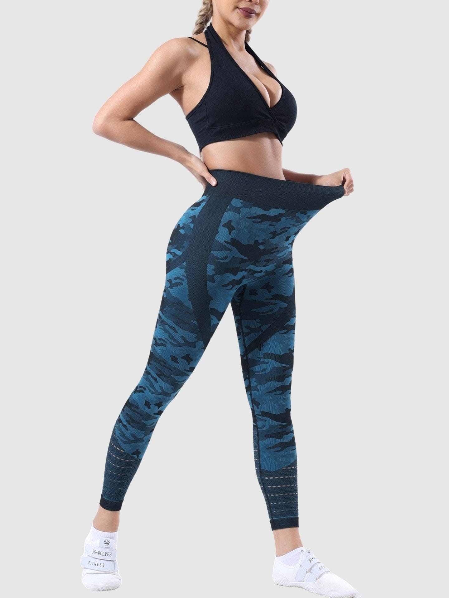 Legging Militaire Taille Haute Sans Couture