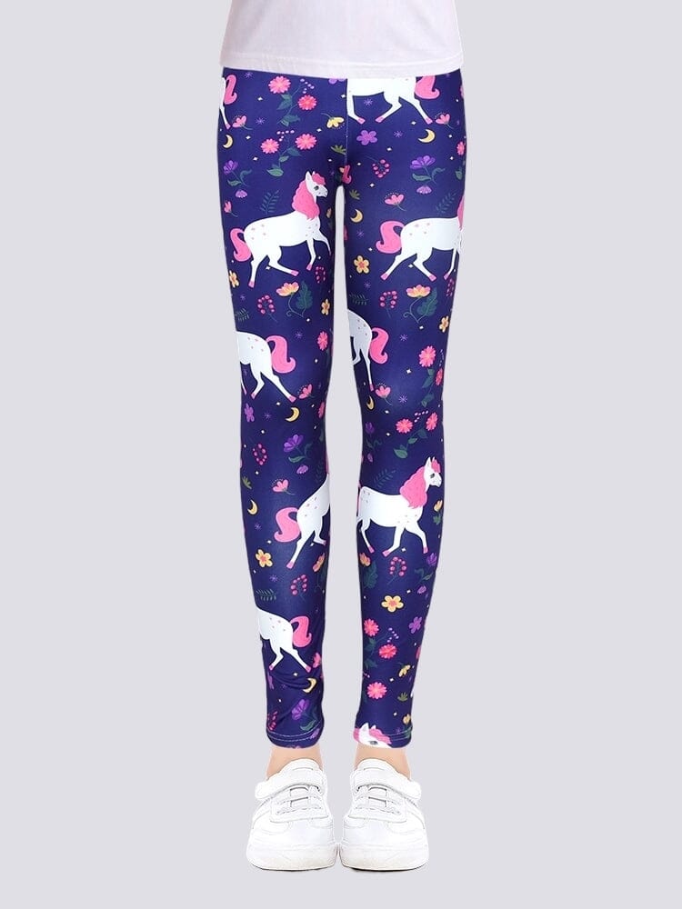 Legging Motif Licorne Fille