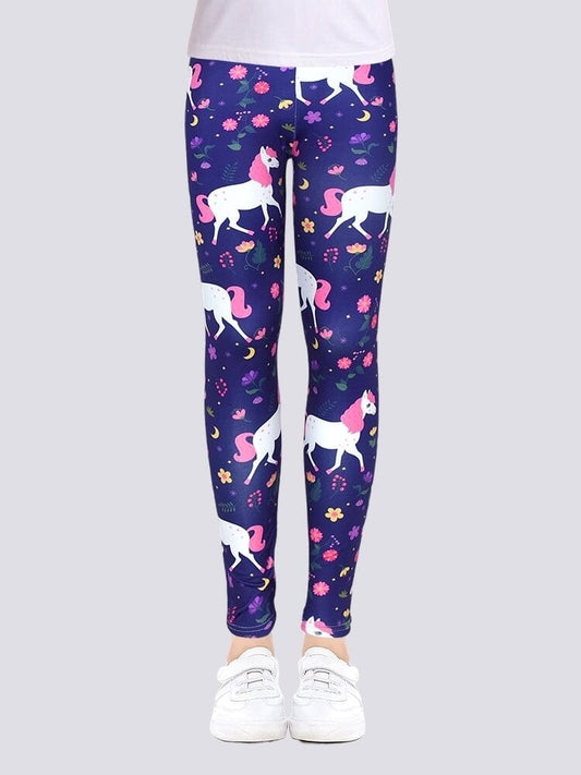 Legging Motif Licorne Fille