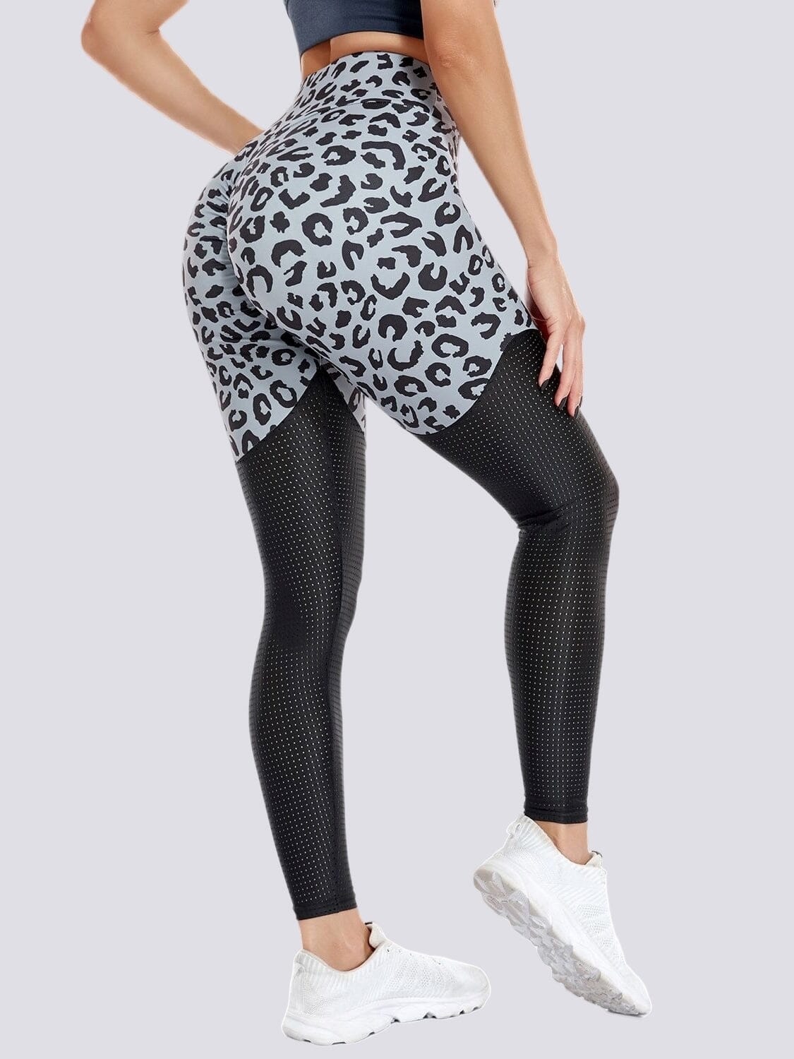 Legging Respirant Sport Sans Couture Push Up - Léopard