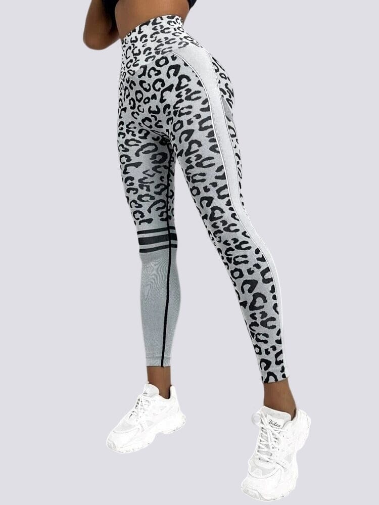 Legging Sans Couture Push Up Sport - Léopard