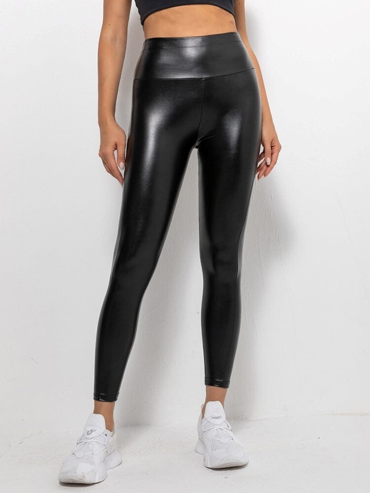 Legging Simili Cuir Gainant