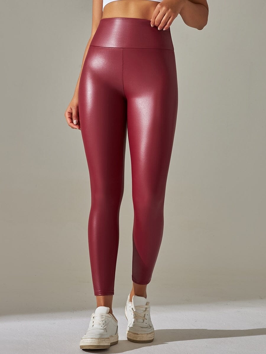 Legging Simili Cuir Sculptant