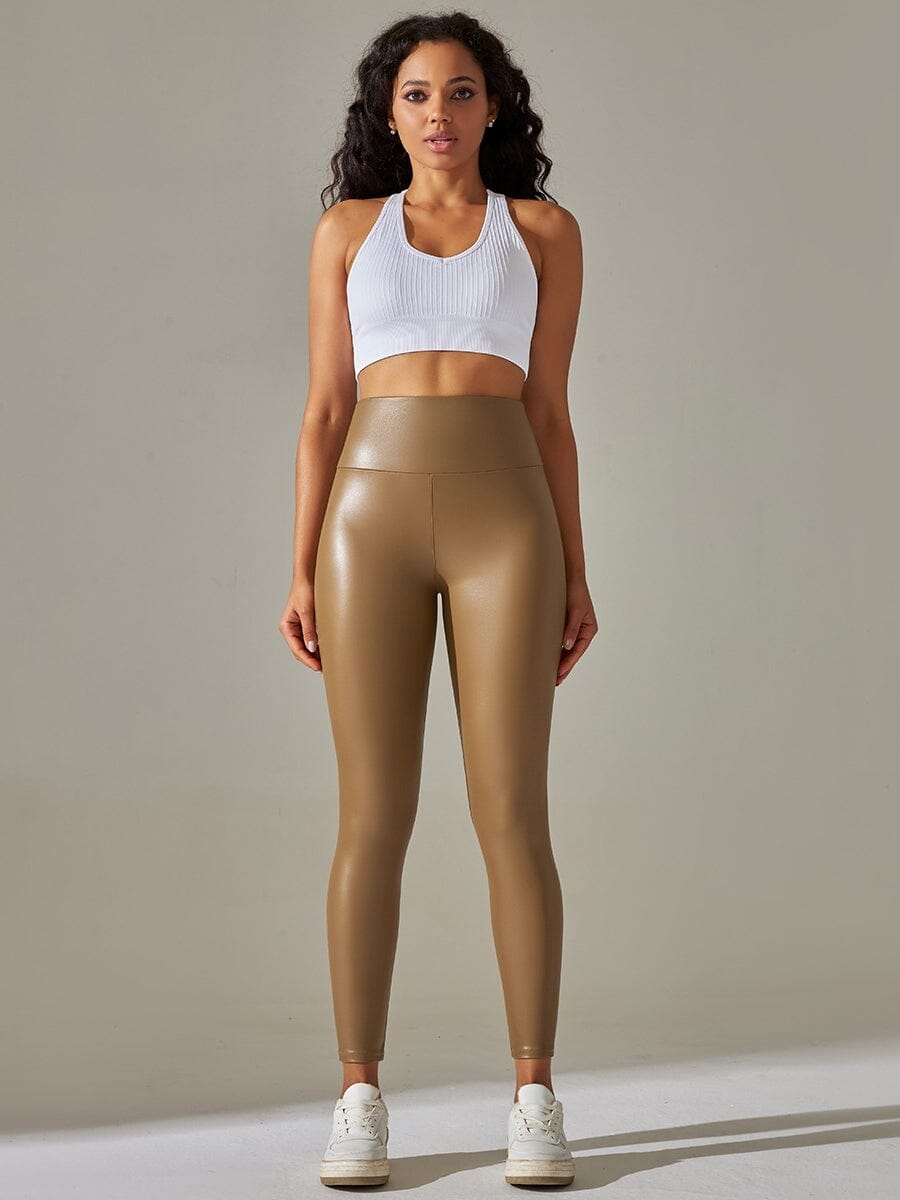 Legging Simili Cuir Sculptant