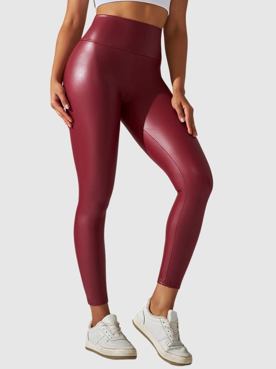 Legging Simili Cuir Sculptant