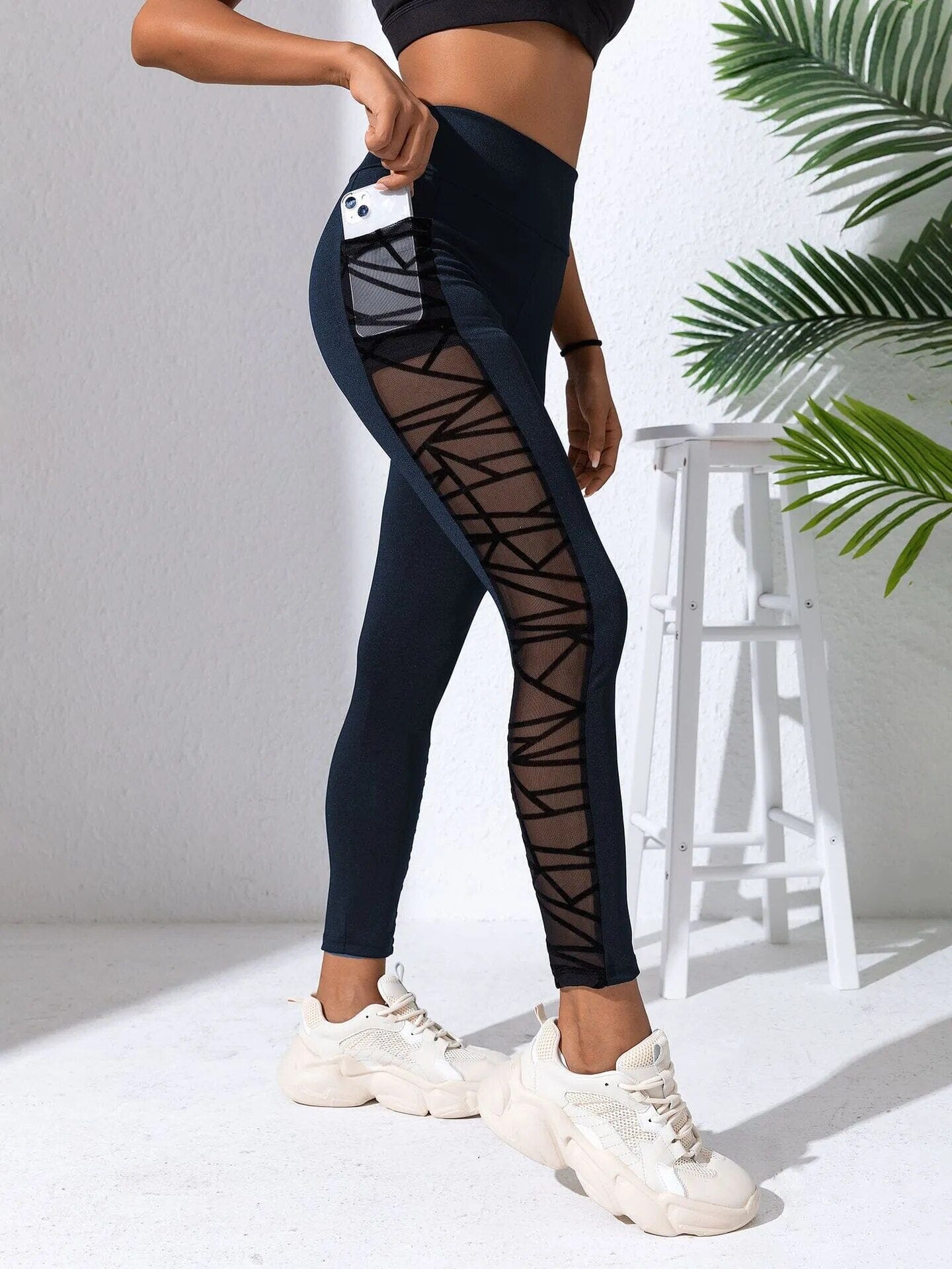 Legging Sport Ajouré (Poche)