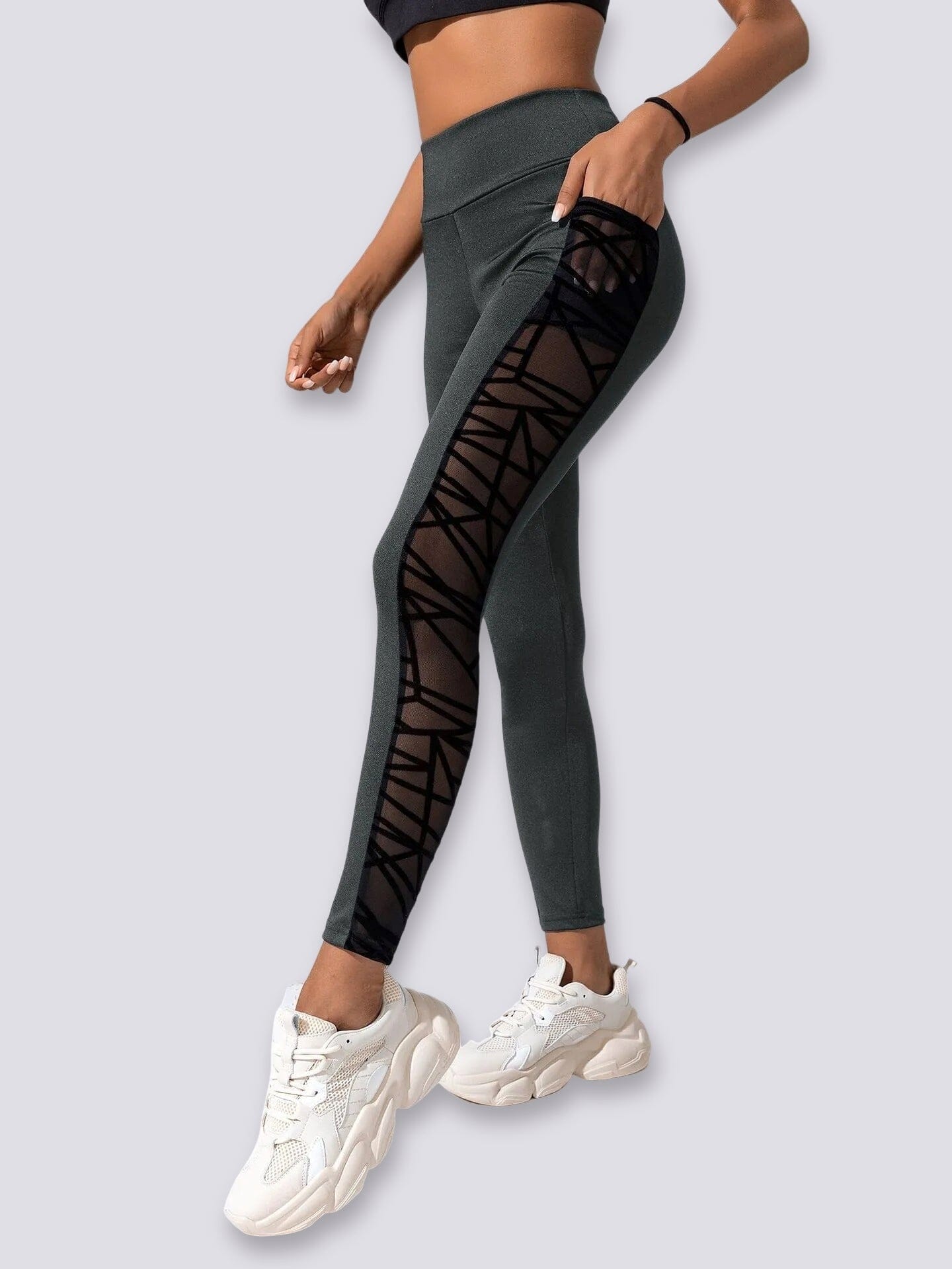 Legging Sport Ajouré (Poche)