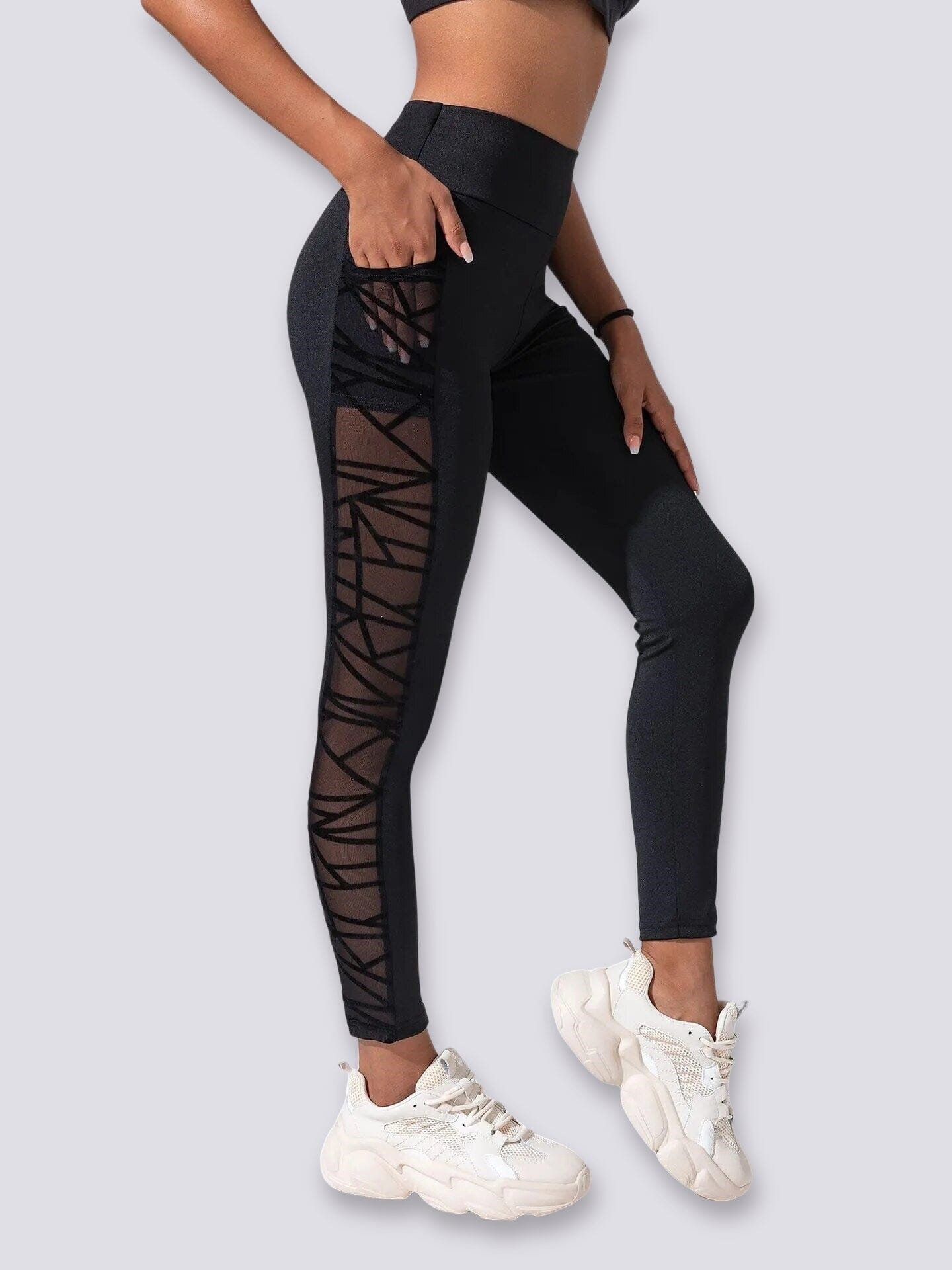 Legging Sport Ajouré (Poche)