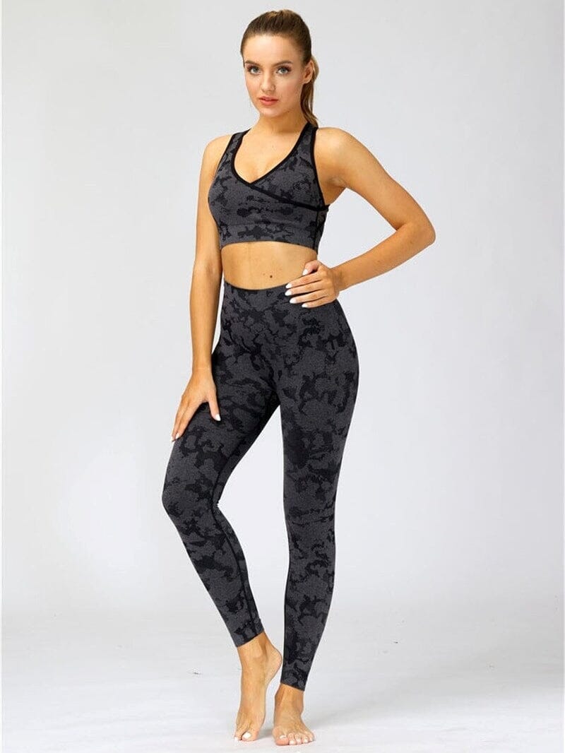 Legging Sport Camouflage Sans Couture