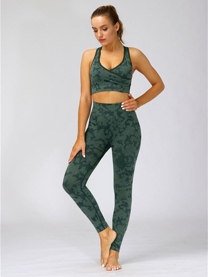 Legging Sport Camouflage Sans Couture