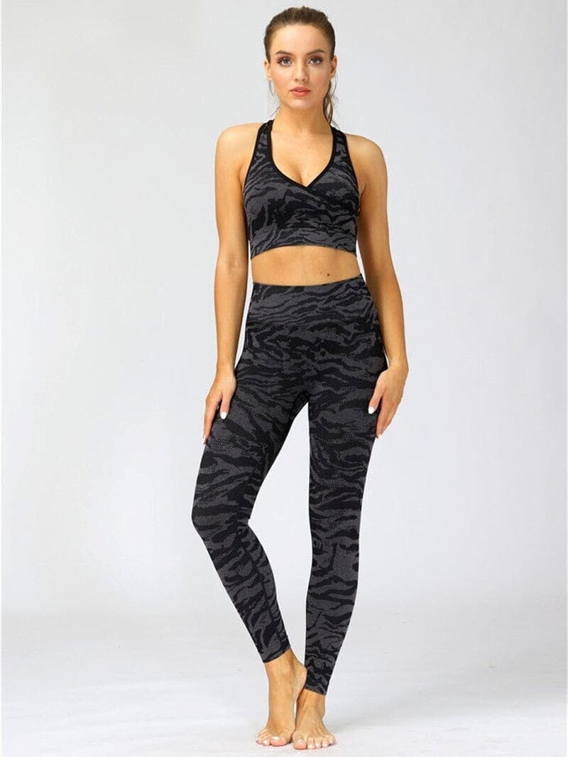 Legging Sport Camouflage Sans Couture