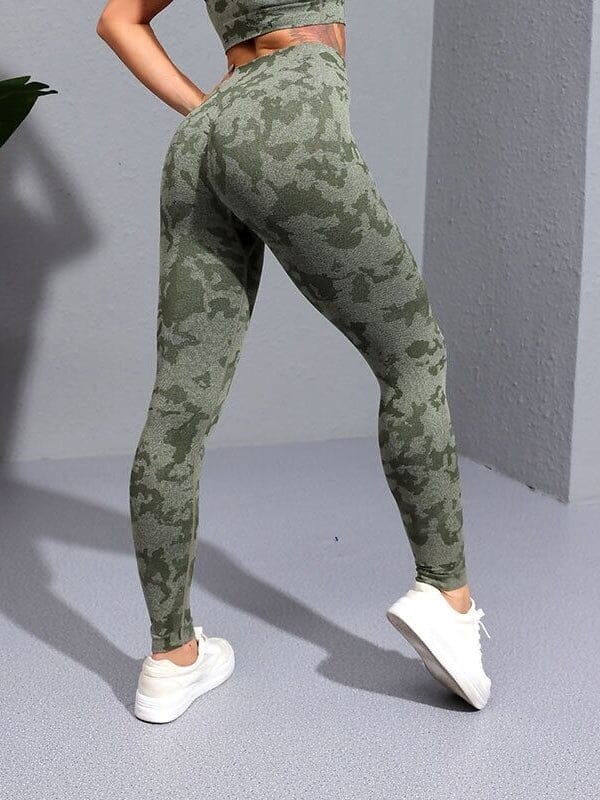 Legging Sport Camouflage Sans Couture