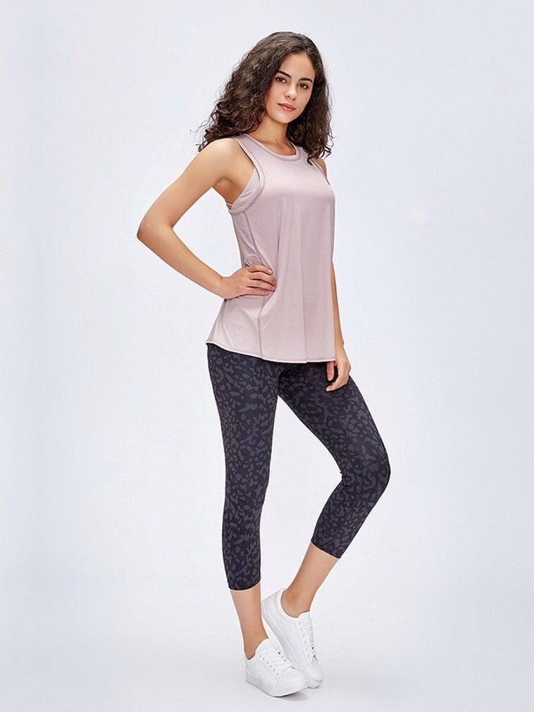 Legging Sport Capri Taille Haute