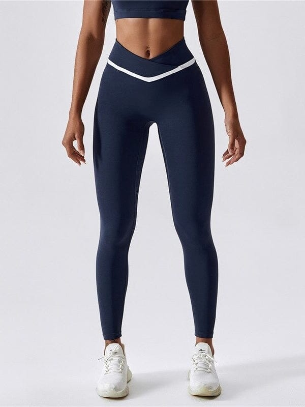 Legging Sport Ceinture Croisée Sans Couture