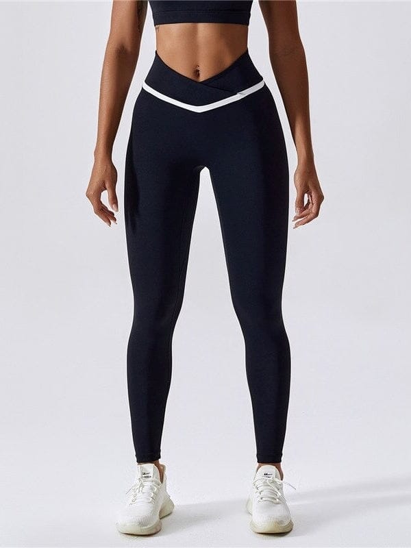 Legging Sport Ceinture Croisée Sans Couture