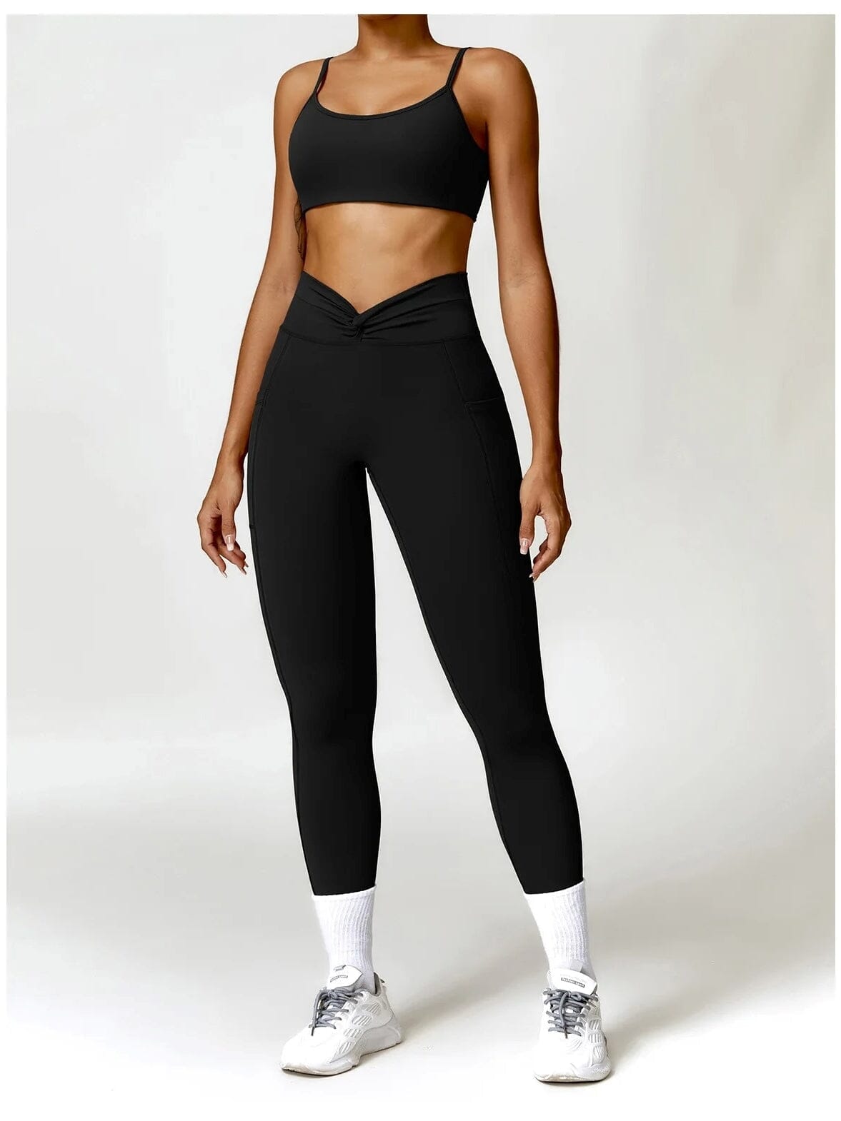 Legging Sport Ceinture Plissée - Tendance 2024